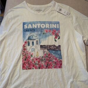 Abercrombie & Fitch Cream Skimming Tee